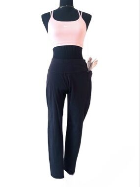 NIKE ~ Pink Sports Bra Black Leggings and Workout Gloves Set size XS